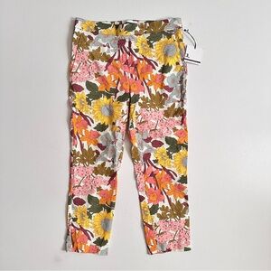 JOULES & LEOPOLD Capri Pants Slim Leg Floral Size L